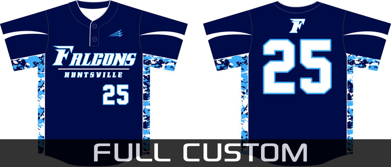 Huntsville Falcons Baseball Custom Jersey Design #1