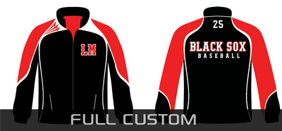 Linn-Mar Black Sox Baseball Crusader Rainproof  Track Jacket