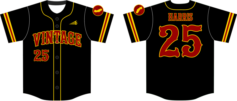 Vintage Crushers Custom Baseball Jersey Design #1b
