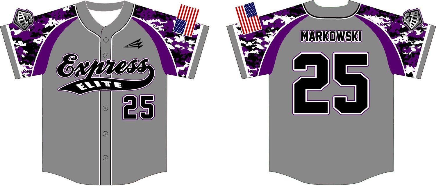 Express Elite Baseball Jersey Design 3