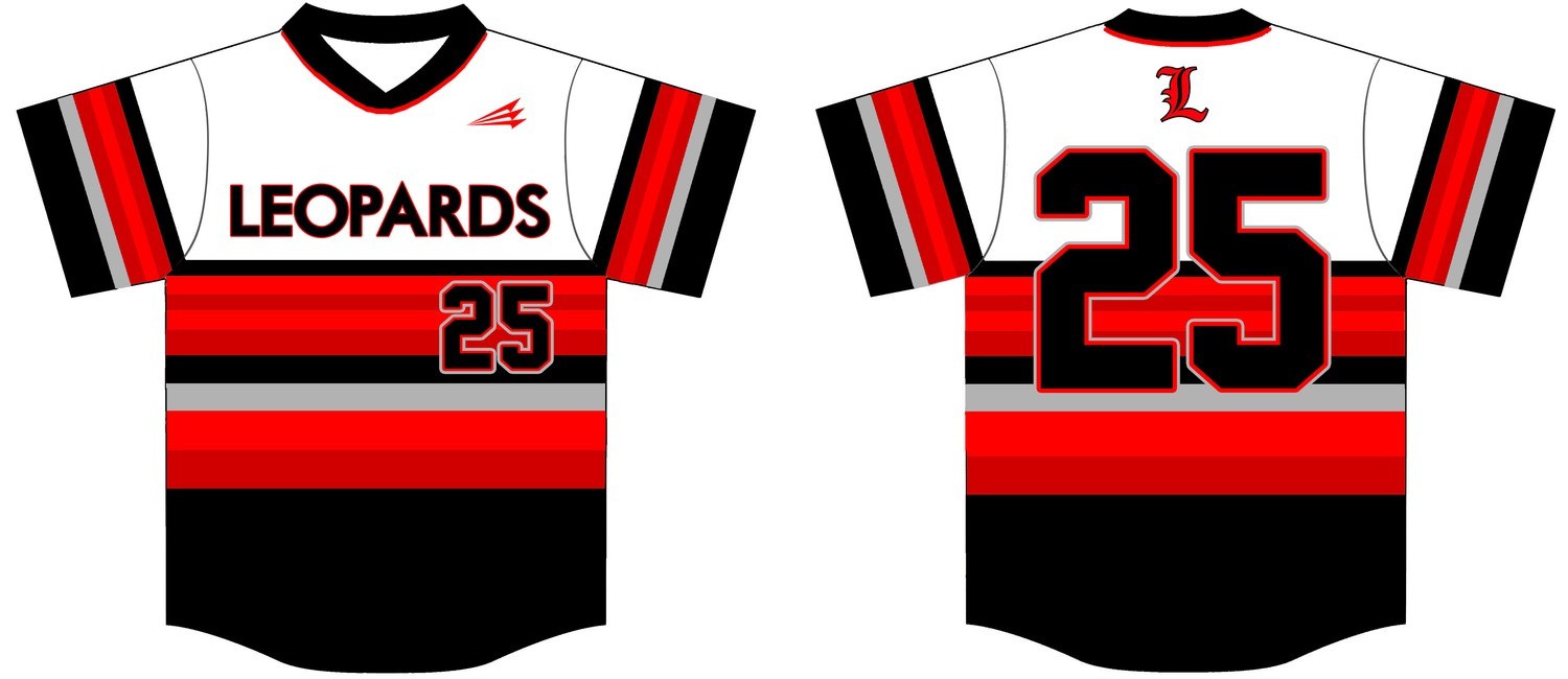 Leopards Baseball Custom Jersey Design #4