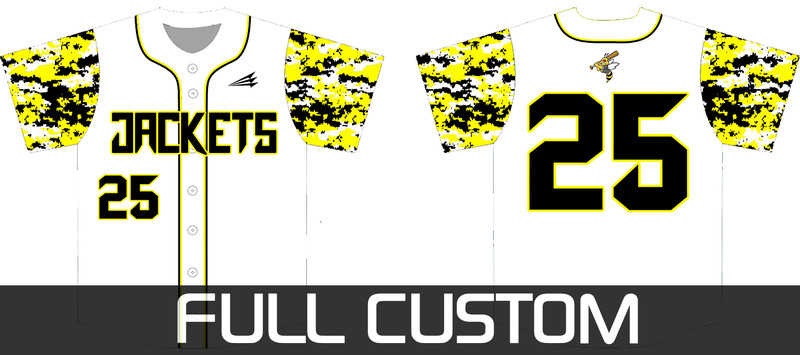 North Jersey Yellow Jackets Baseball Custom Jersey Design #5