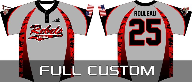Rebels Baseball Custom Camo Baseball Jersey