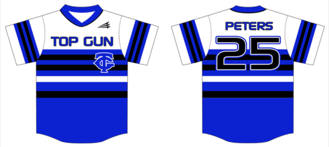 Top Gun Custom Baseball Jersey #1C