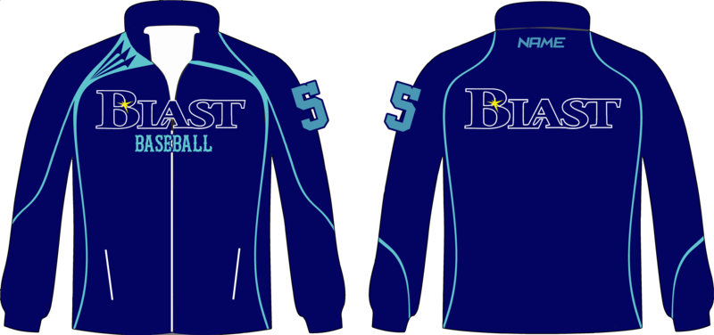 Tennessee Blast Baseball Crusader Rainproof Player Jacket