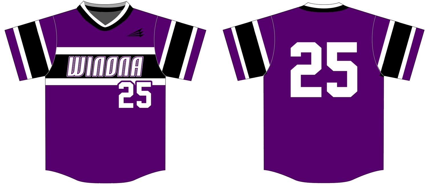 Winona State Custom Baseball Jersey #2
