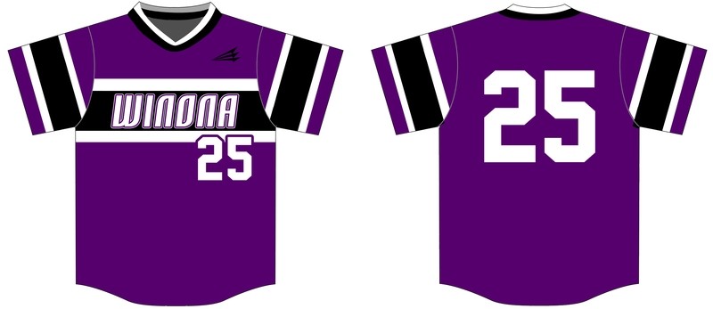 Winona State Custom Baseball Jersey #2