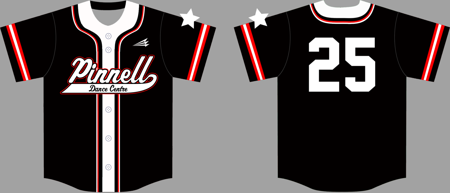 Pinnell Dance Centre Custom Baseball Jersey Design #1