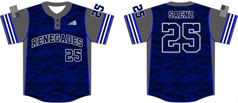 Tracy Renegades Custom Baseball Jersey Design #2C