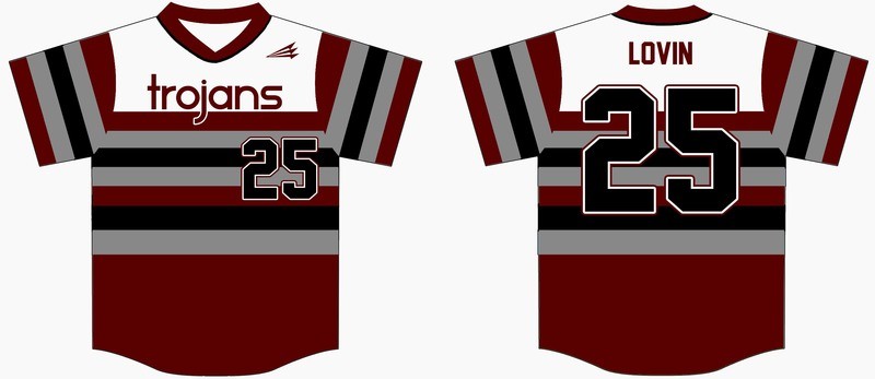 Morristown Trojans 10u Custom Baseball Jersey #4