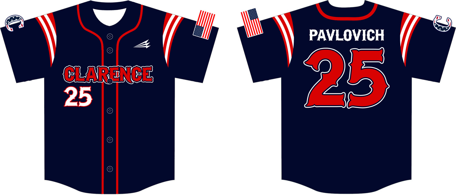 Clarence Patriots Custom NanoDri Baseball Jersey #6E