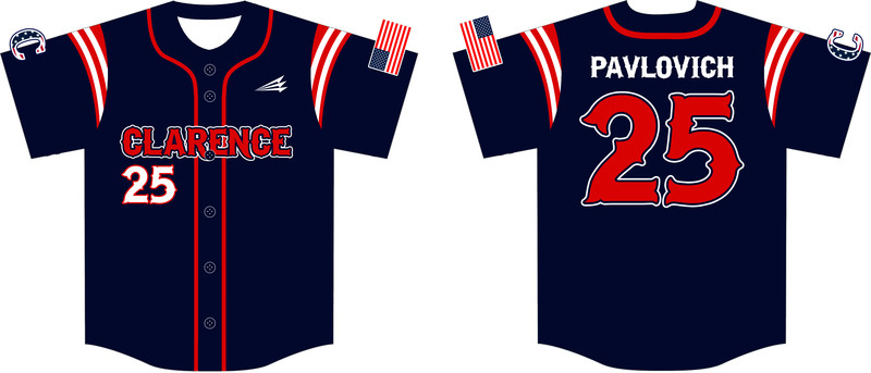 Clarence Patriots Custom NanoDri Baseball Jersey #6E