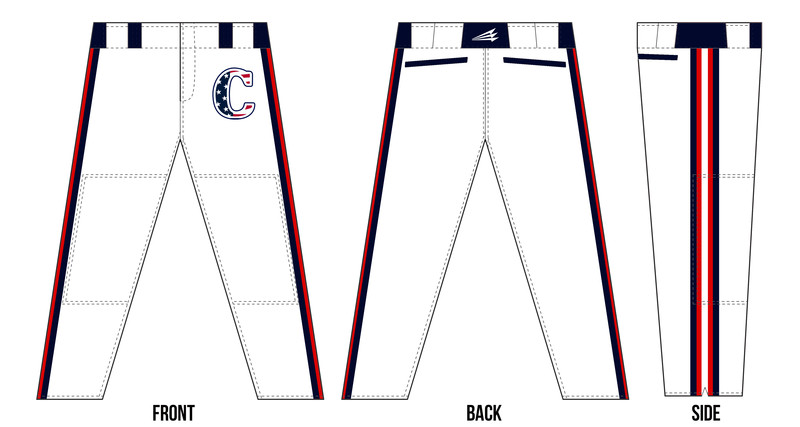Clarence Patriots Stacheman Elite Custom Long Pant #BP3B