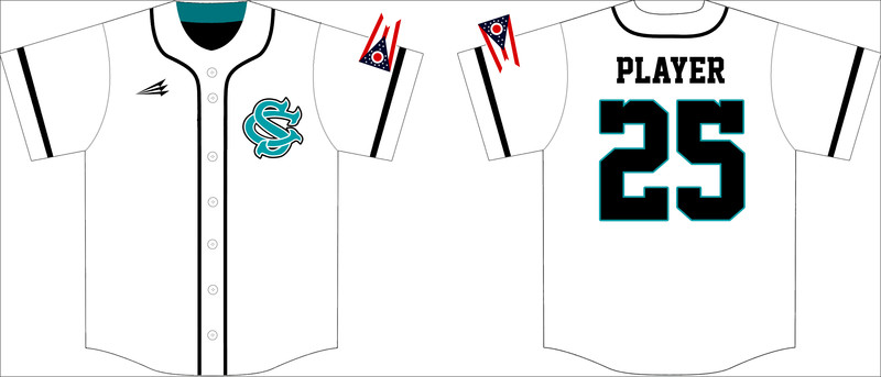 Columbus Sharks Custom HexaFlex Baseball Jersey #4A