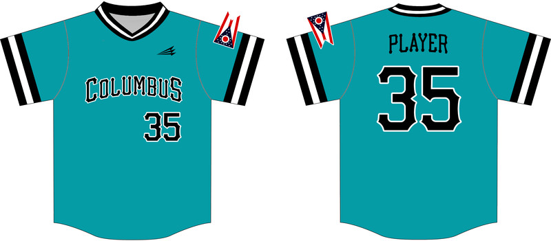 Columbus Sharks Custom HexaFlex Baseball Jersey #J10B