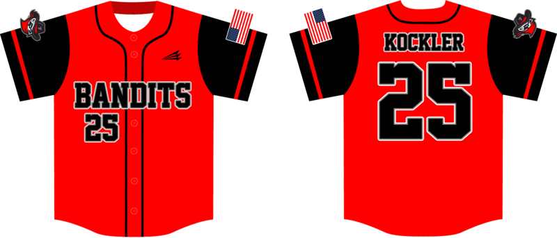 FRANKLIN RIVER BANDITS Custom Baseball  Jersey Design #5