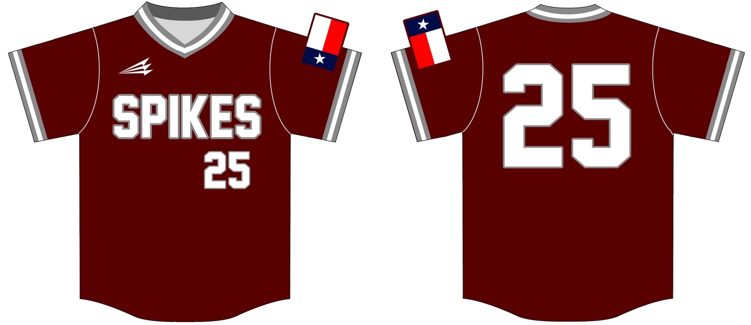 Deer Park Spikes Custom Baseball Jersey Design #5D