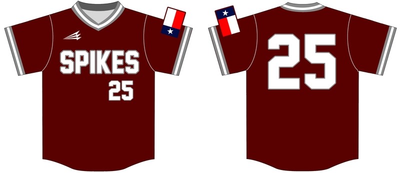 Deer Park Spikes Custom Baseball Jersey Design #5D
