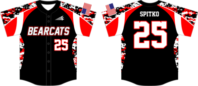 Bearcats Baseball Custom Jersey Design #3