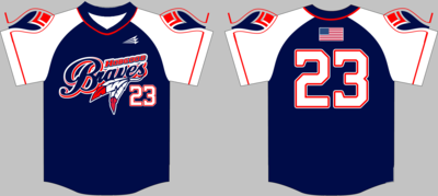 Hobgood Braves Custom Baseball Jersey #Bane3