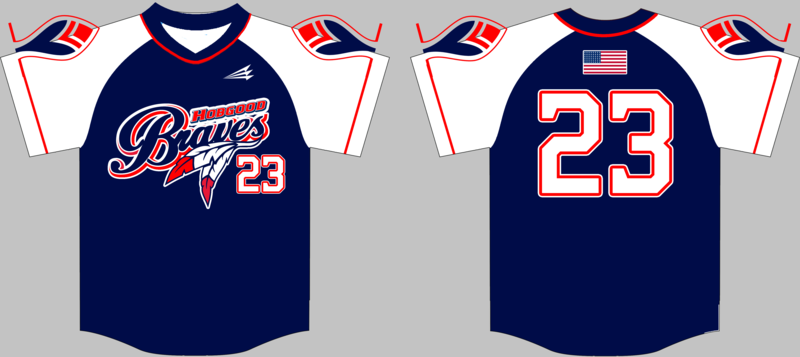 Hobgood Braves Custom Baseball Jersey #Bane3