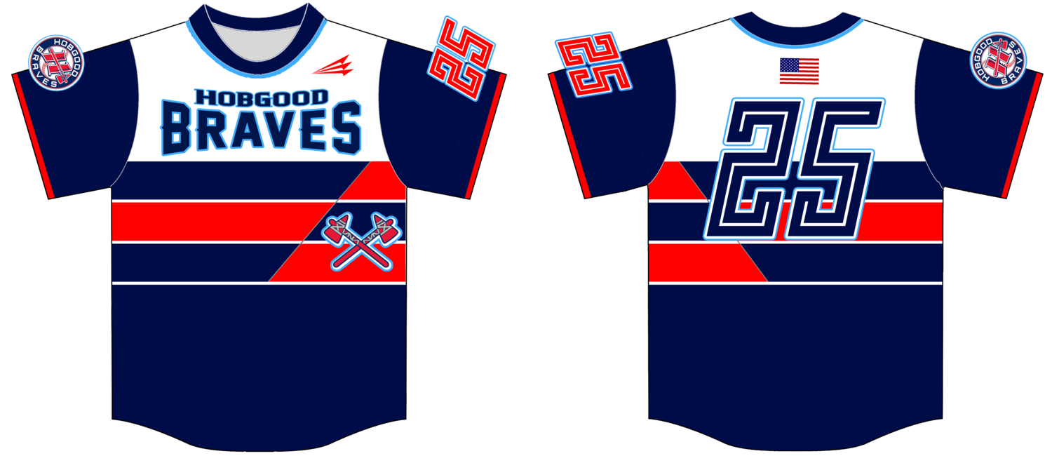 Hobgood Braves Custom Baseball Jersey #Strickland4c