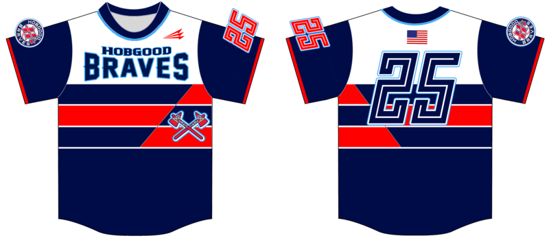 Hobgood Braves Custom Baseball Jersey #Strickland4c