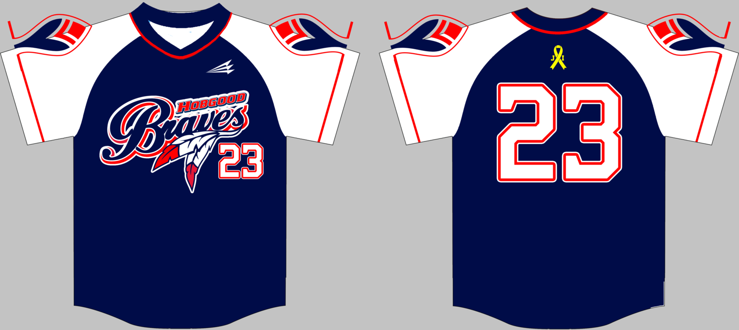 Hobgood Braves Custom Baseball Jersey #Bane3b
