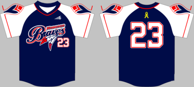 Hobgood Braves Custom Baseball Jersey #Bane3b