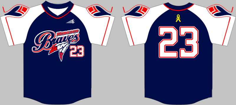 Hobgood Braves Custom Baseball Jersey #Bane3b