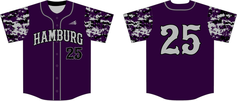 Hamburg Bulldogs Custom HexaFlex Baseball Jersey #J1C