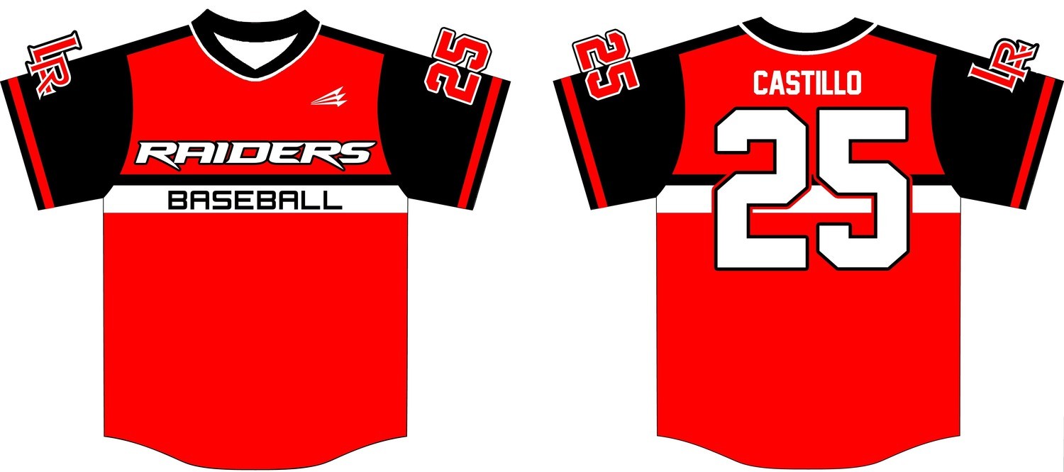 Lubbock Raiders Custom Baseball Jersey #5b