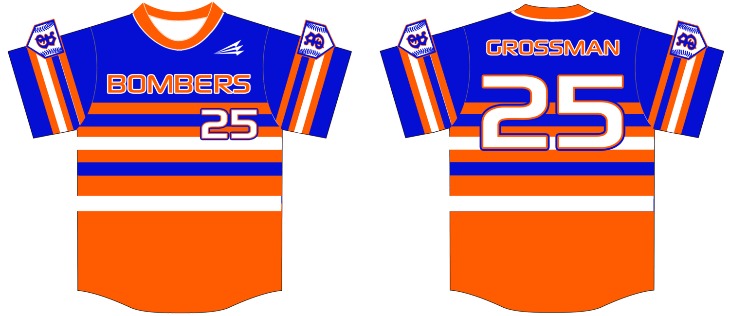 Brooklyn Bombers Custom Jersey Design #4B