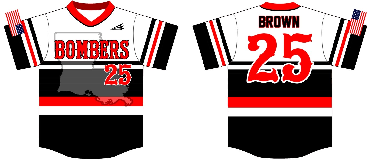 LA Bombers Custom Baseball Jersey 2