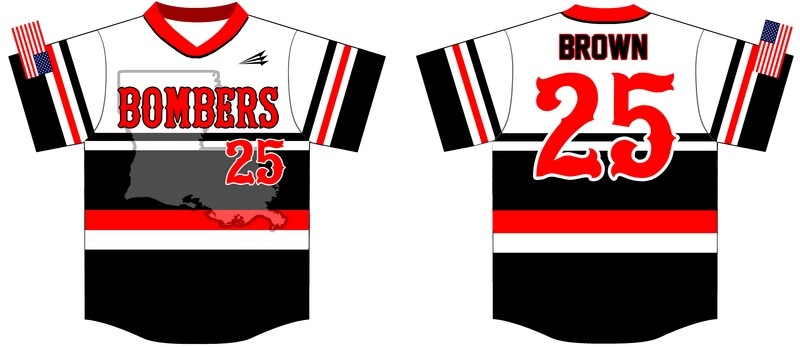 LA Bombers Custom Baseball Jersey 2
