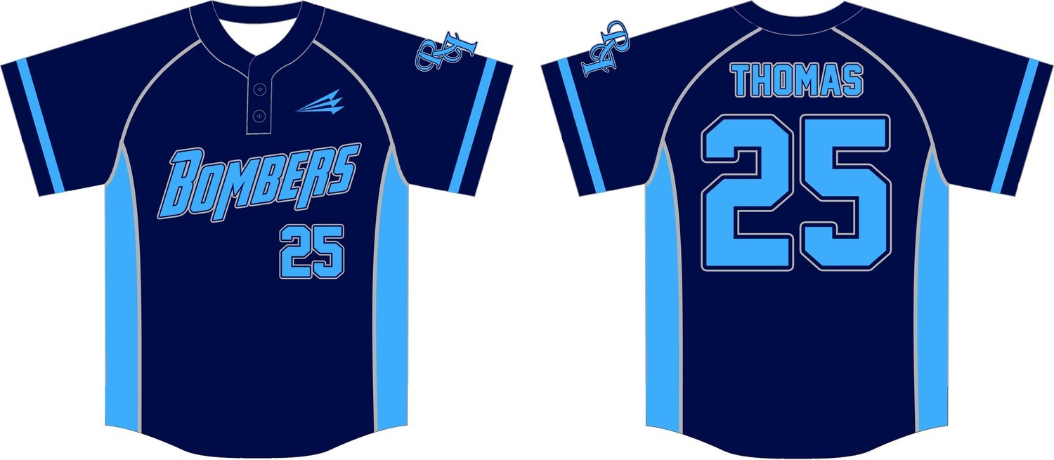 Rhode Island Bombers Baseball Jersey Design 4