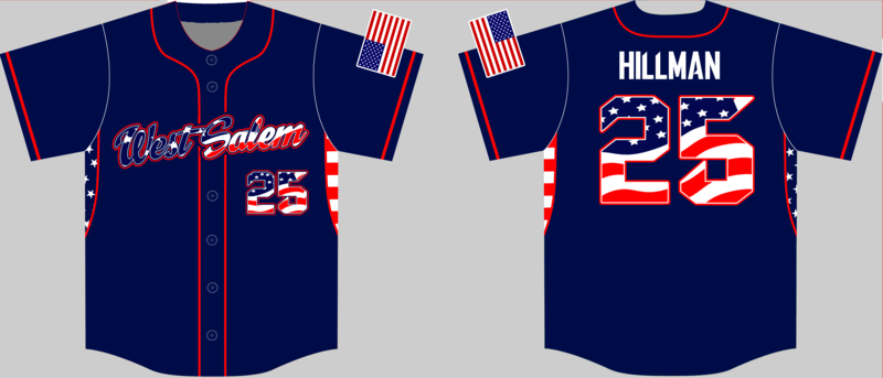 West Salem Baseball Club Custom Baseball Jersey D1b