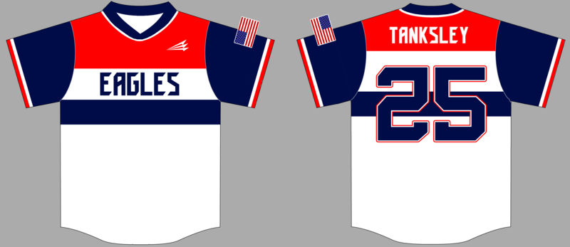 NTX Eagles Custom Baseball Jersey #2