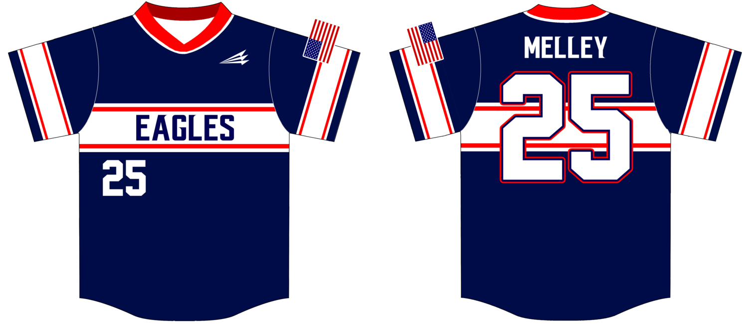 NTX Eagles Custom Baseball Jersey Design #3.1 (Flag)