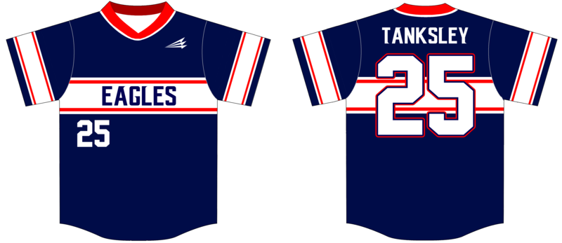 NTX Eagles Custom Baseball Jersey #3