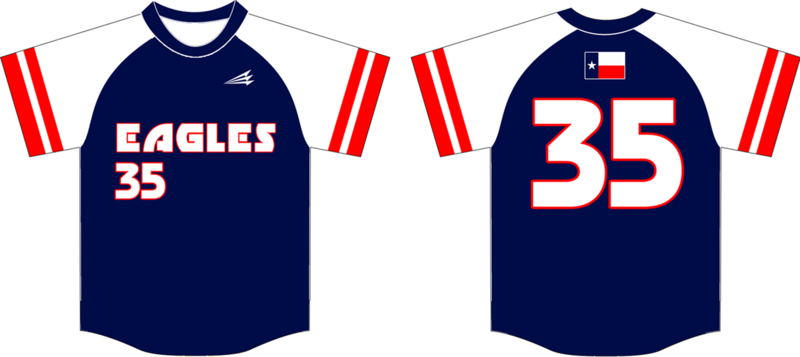 NTX Eagles Custom Baseball Jersey #1