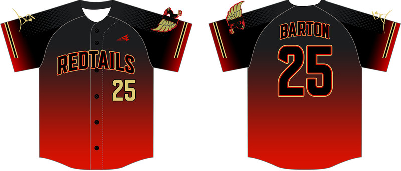 Redtails Baseball Custom Hexaflex Baseball Jersey #J1