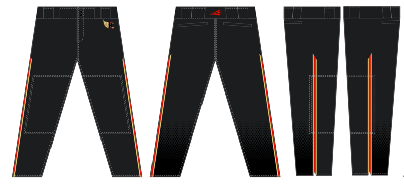 Redtails Baseball Stacheman Elite Custom Long Pants #BP2B