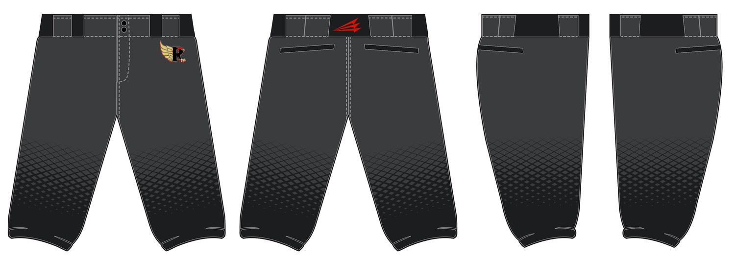 Redtails Baseball Stacheman Elite Custom Knicker Pants #BP4A