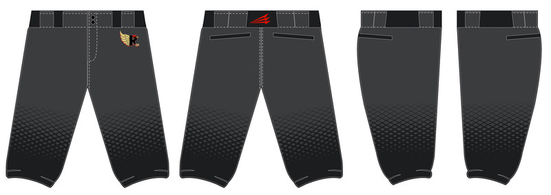 Redtails Baseball Stacheman Elite Custom Knicker Pants #BP4A