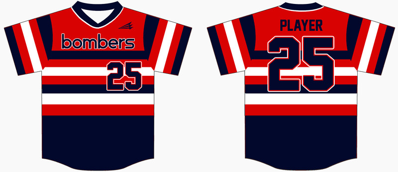Beaufort County Bombers Custom HexaFlex Baseball Design #J1