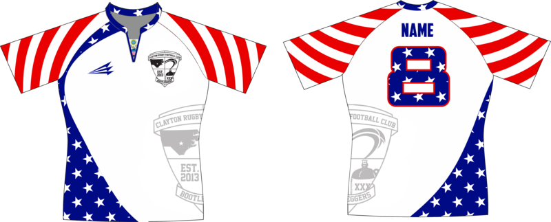 Clayton RFC Patriotic Rugby Jersey