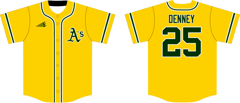 Westerville A&#39;s Custom HexaFlex Baseball Jersey #J3
