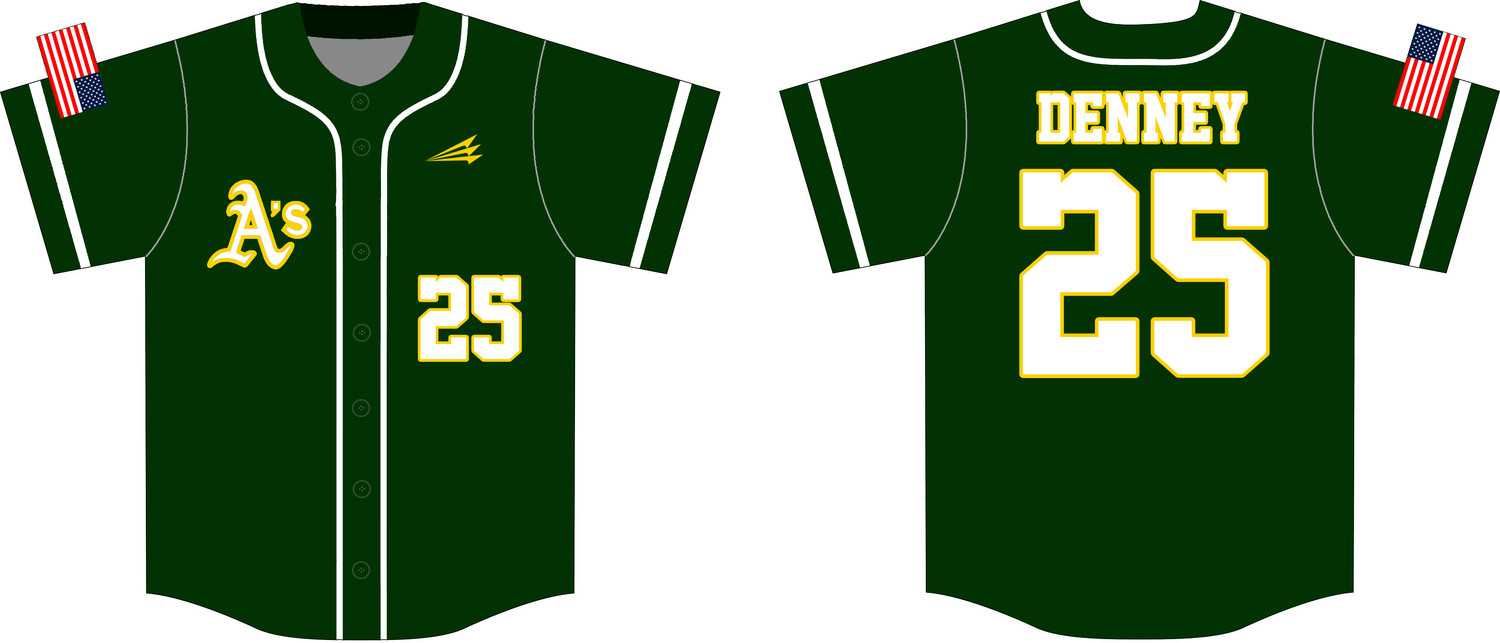 Westerville A&#39;s Custom HexaFlex Baseball Jersey #J2B