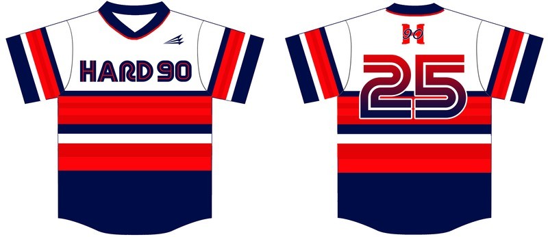 Hard 90 Custom NanoDri Baseball Jersey Design #4C